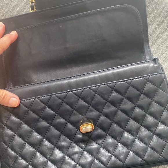 Elegant navy blue lambskin Quilted double flap Bag - Picture 3 of 7